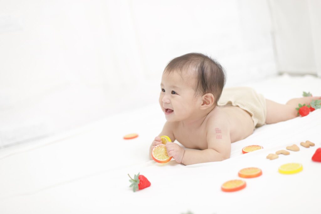 バースデーフォト・お誕生日写真_奈良_フォトスタジオワタナベ(渡辺写真館)_ハーフバースデー